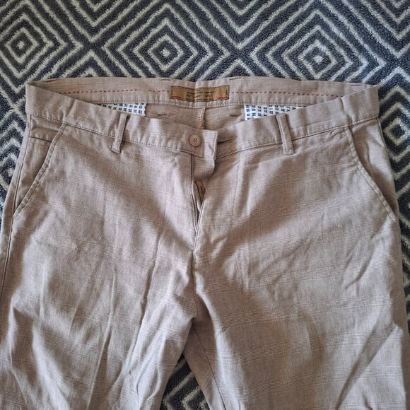 FIBRE Men's Light Beige Cotton Ankle Fit Pants - Size 34" (85cm) - Made in India - Picture 9 of 10